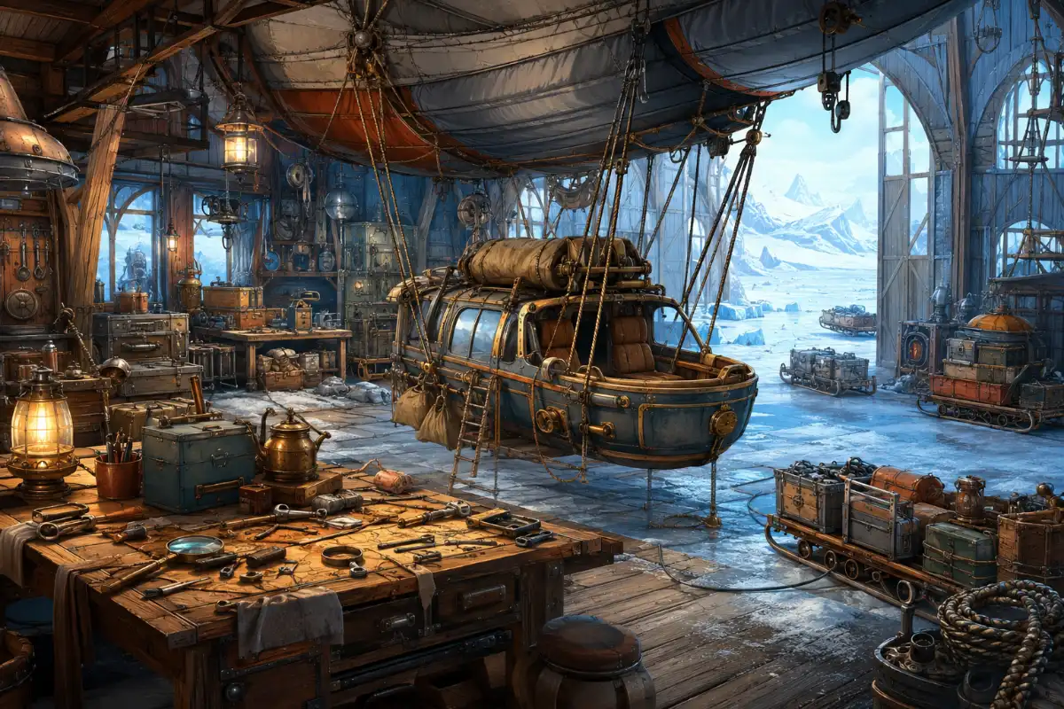 Arctic Airship Repair Hangar
