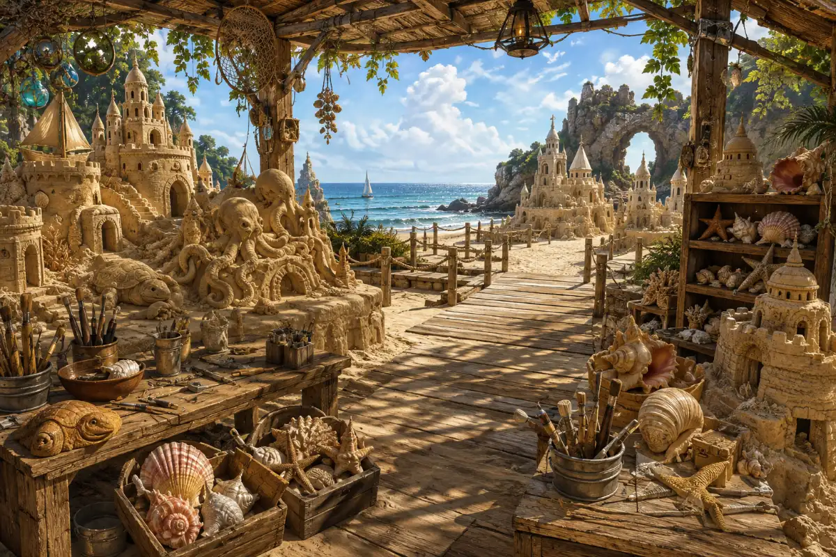 Beach Sand Sculpture Pavilion