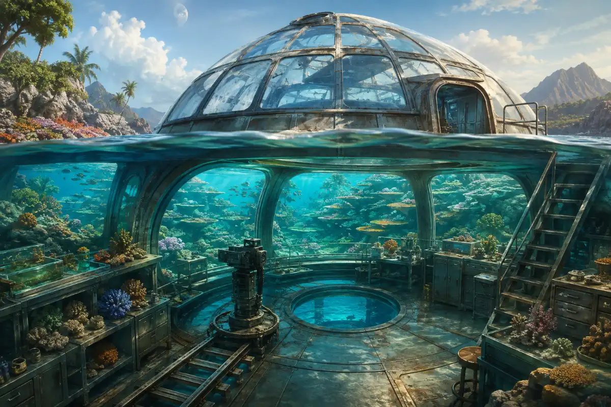 Coral Reef Tide-Camera Dome