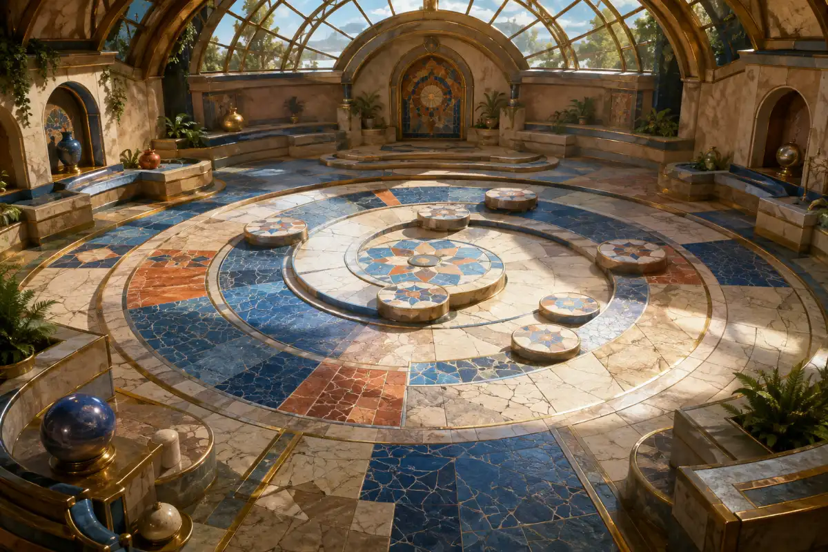 Marble Mosaic Challenge Hall