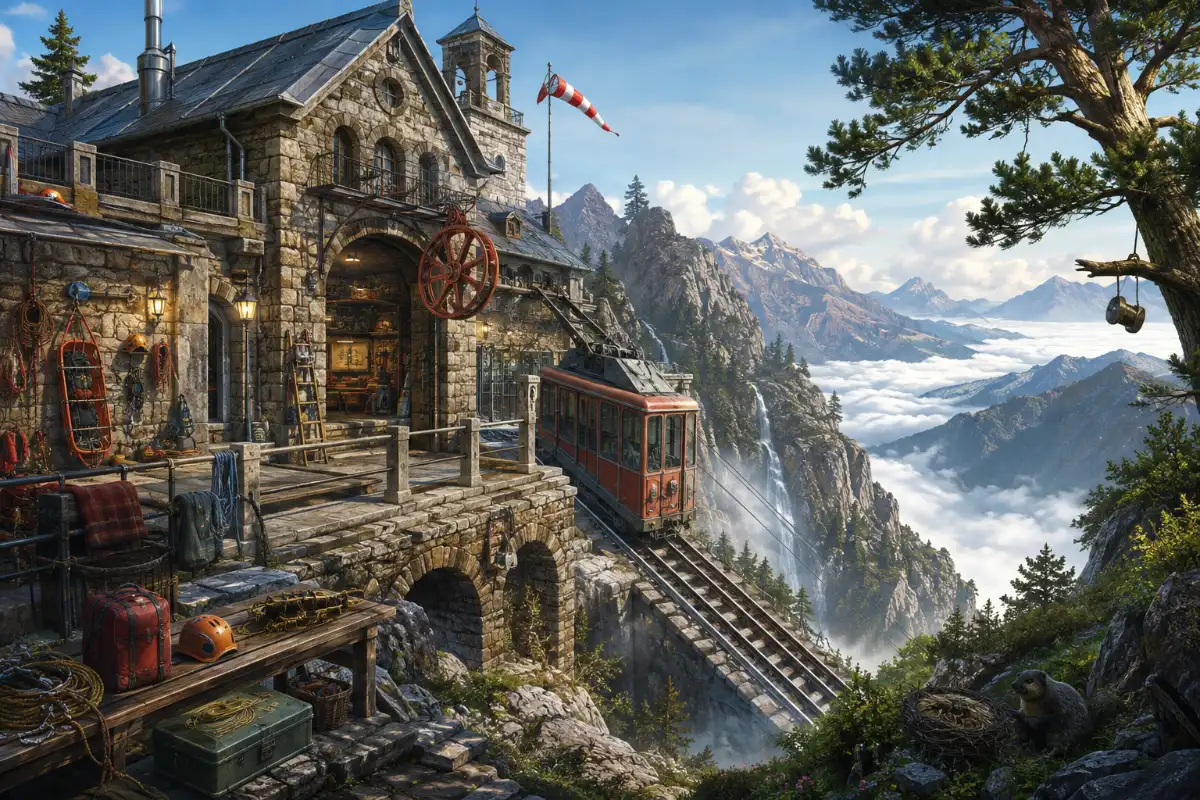 Mountain Funicular Rescue Depot