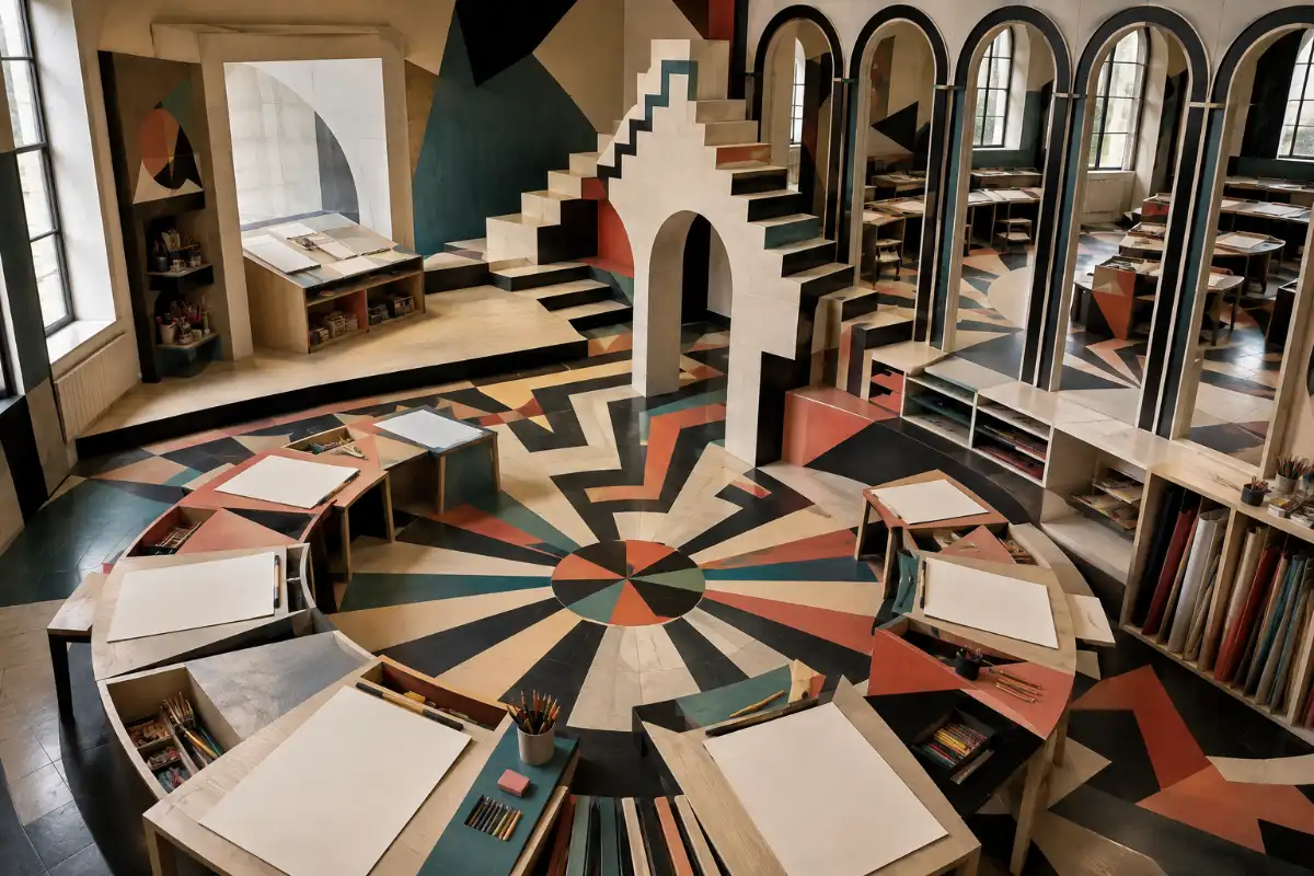 Optical Illusion Design Classroom