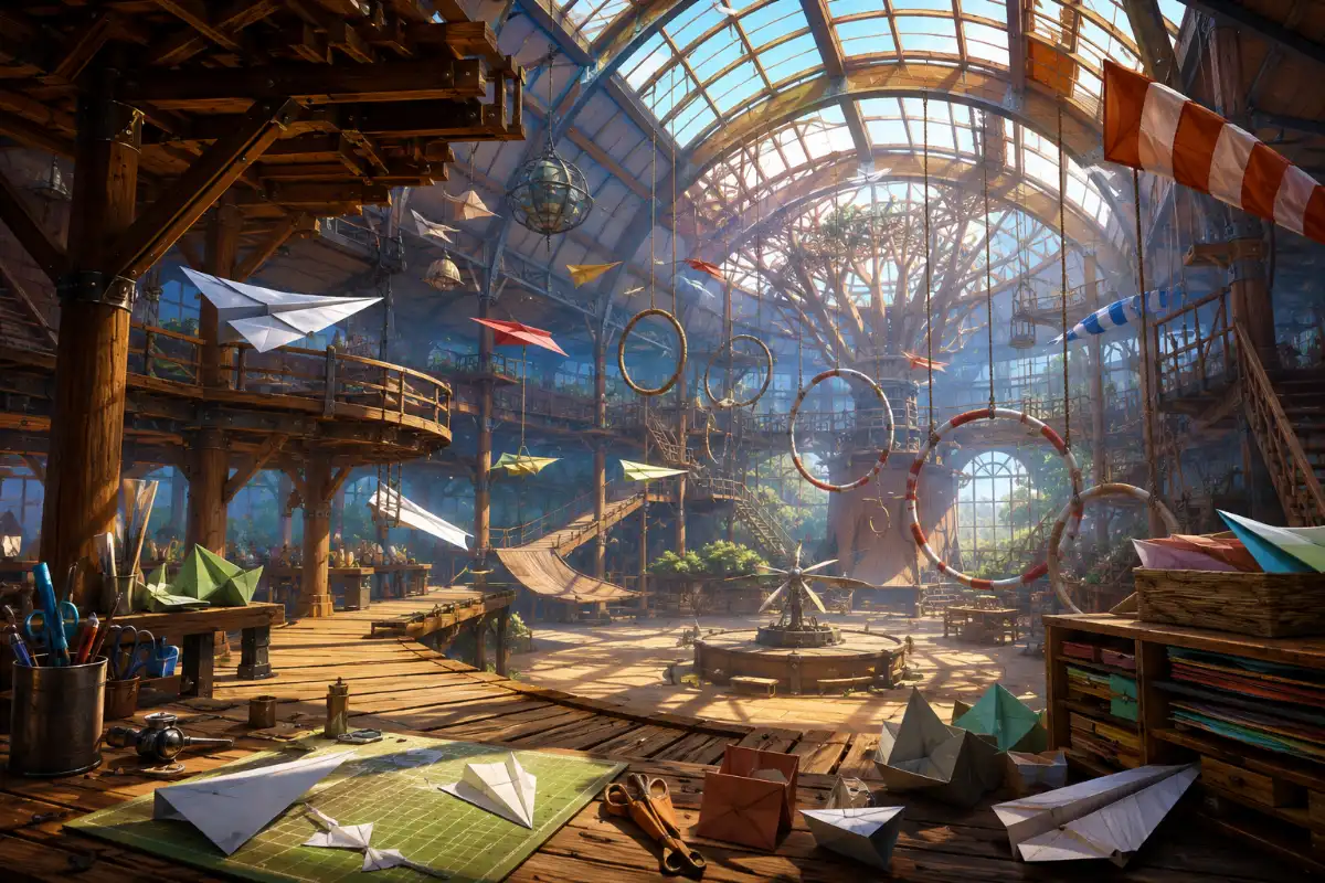 Paper Airplane Flight Arena