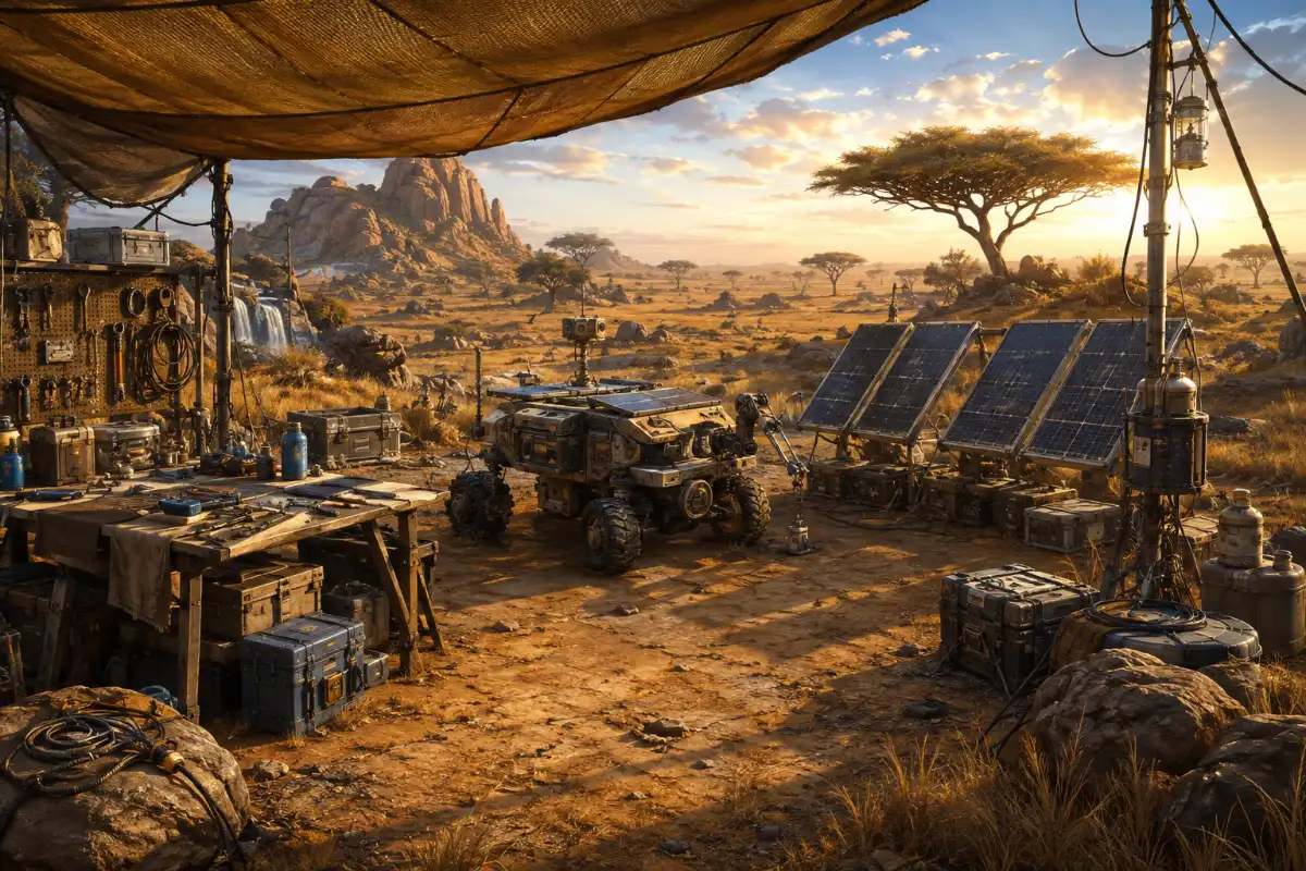 Savanna Solar Rover Garage