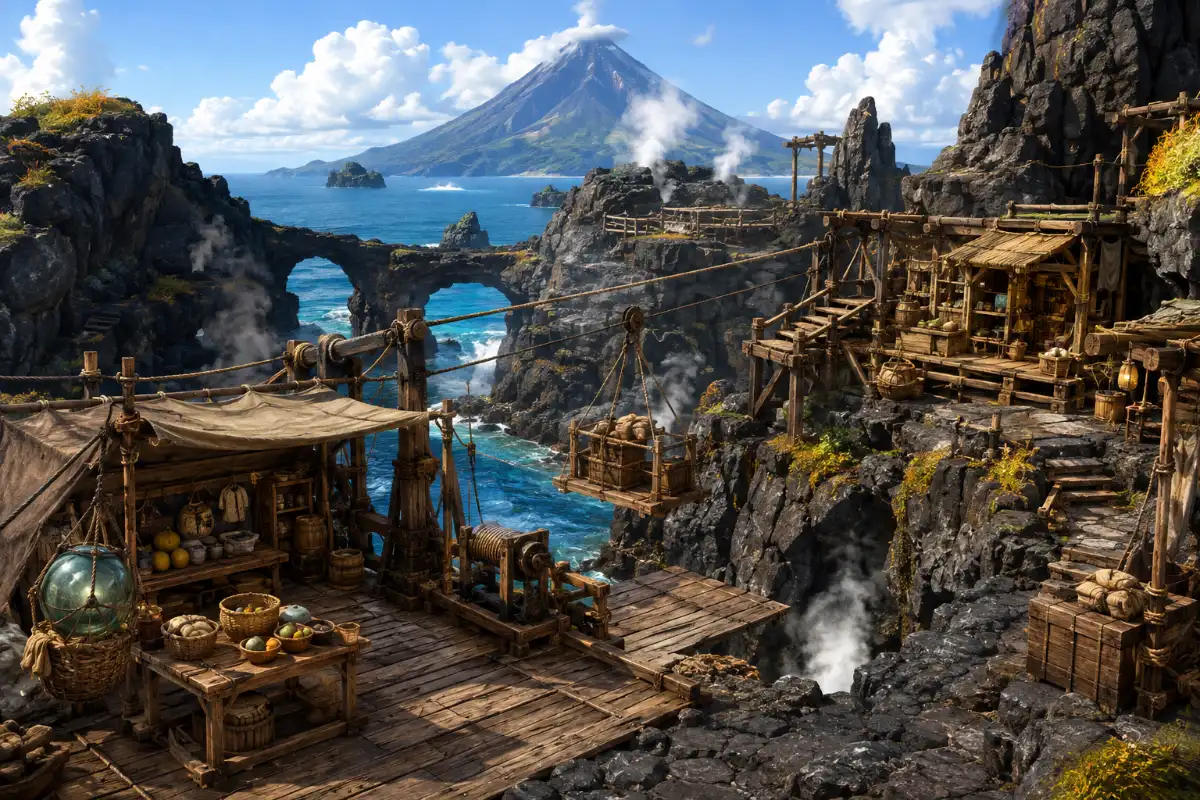 Volcanic Island Supply Outpost