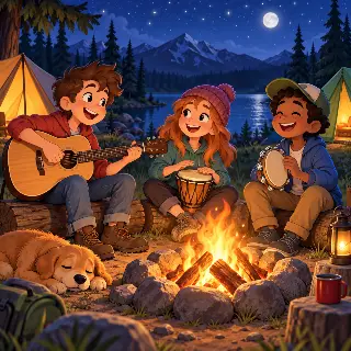 Acoustic Guitar Campfire