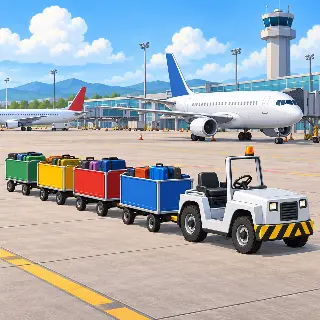 Airport Baggage Tractor