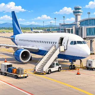 Airport Passenger Airplane