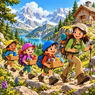 Alpine Hut Supply Hike