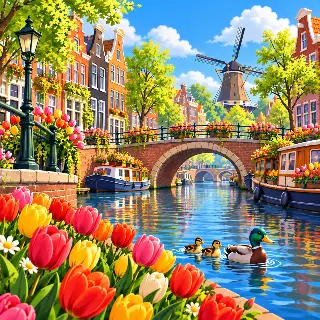 Amsterdam Tulip Canal