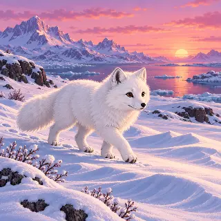 Arctic Fox Snowfield