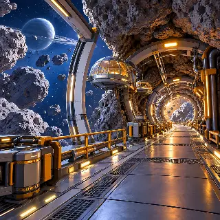 Asteroid Tunnel Station