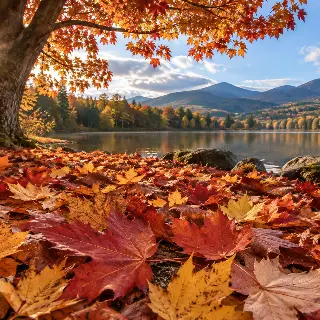 Autumn Leaf Mosaic