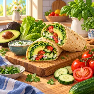Avocado Tomato Wraps