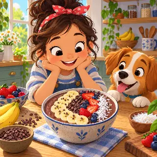 Banana Cocoa Smoothie Bowl