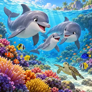 Bottlenose Dolphin Coral Lagoon