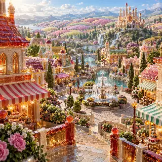 Candy Glass Village