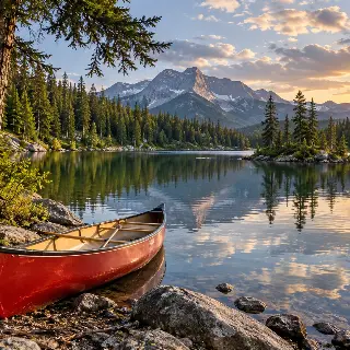 Canoe Forest Lake