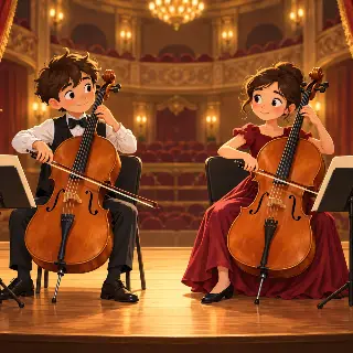 Cello Duet Concert Hall