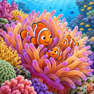 Clownfish Anemone Home
