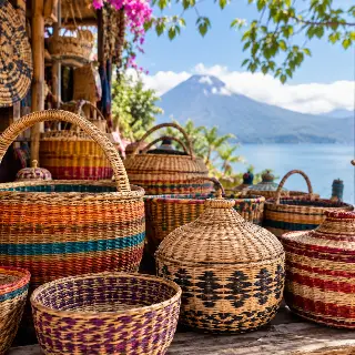 Colorful Woven Baskets