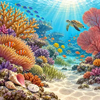 Coral Reef Shallow Water
