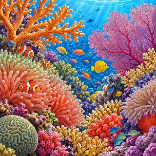 Coral Texture Closeup