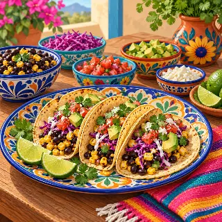 Corn And Bean Tacos