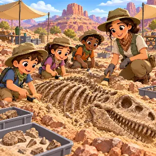 Desert Fossil Excavation Camp