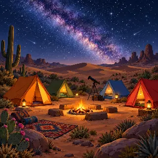 Desert Stargazing Tents