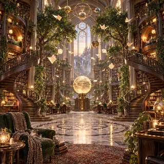 Enchanted Library Hall