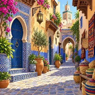 Fez Blue Tile Alley
