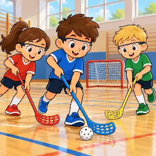 Floorball School Match
