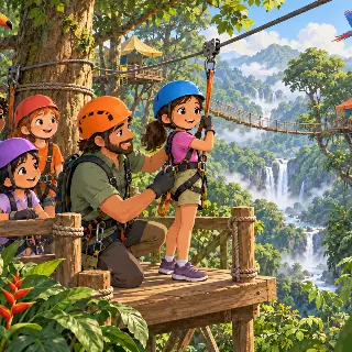 Forest Canopy Zipline Camp