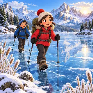 Frozen Lake Hike