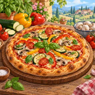 Garden Vegetable Pizza