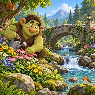 Gentle Troll Stone Bridge