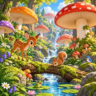 Giant Mushroom Forest