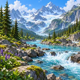Glacier Valley River
