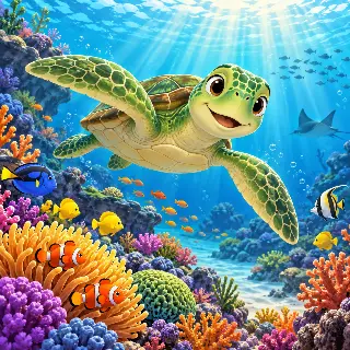 Green Sea Turtle Reef
