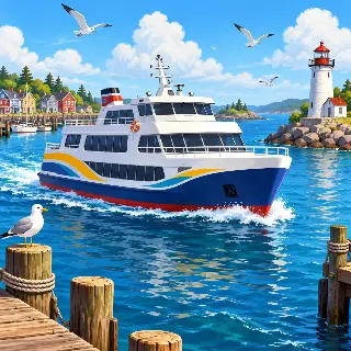 Harbor Ferry Boat