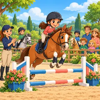 Horseback Show Jumping