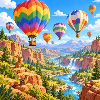 Hot Air Balloon Valley