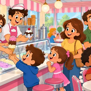 Ice Cream Parlor Counter