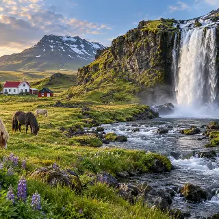 Iceland Waterfall Farm