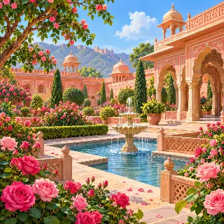 Jaipur Rose Garden Courtyard