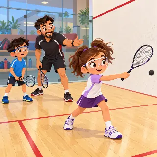 Junior Squash Practice