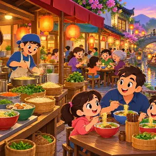 Lantern Noodle Market
