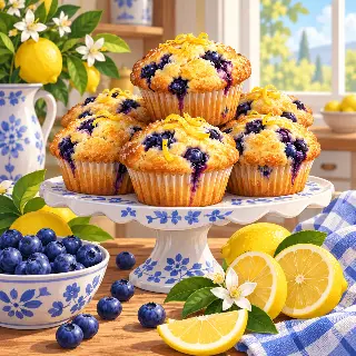 Lemon Blueberry Muffins