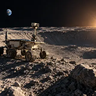 Lunar Rover Sunrise